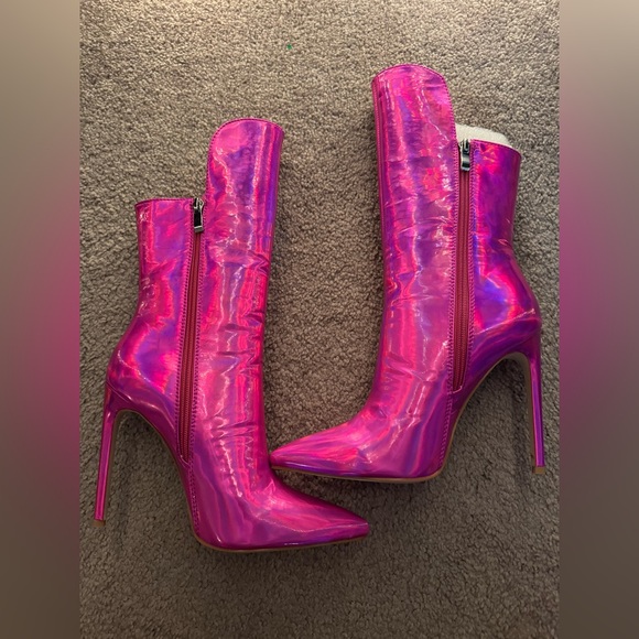 Azalea Wang "Halo" Holographic Stiletto Boots (PLEASE READ) - Picture 4 of 14